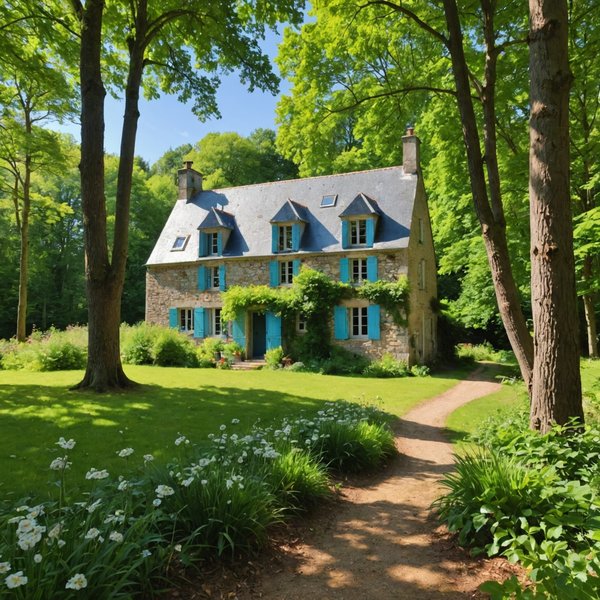 Peut-on trouver une maison de vacances en Bretagne avec des ateliers de cuisine et des balades en forêt?
